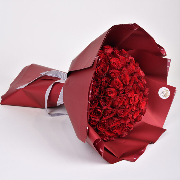 101 Crvena ruža u buketu - Dostava cveća - Provansa Dekor Beograd