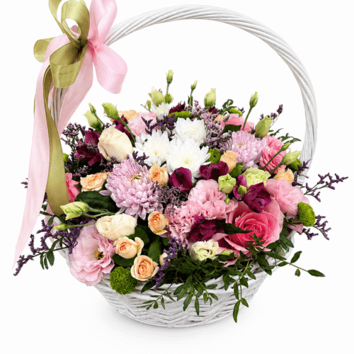 Flower fantasy in a basket